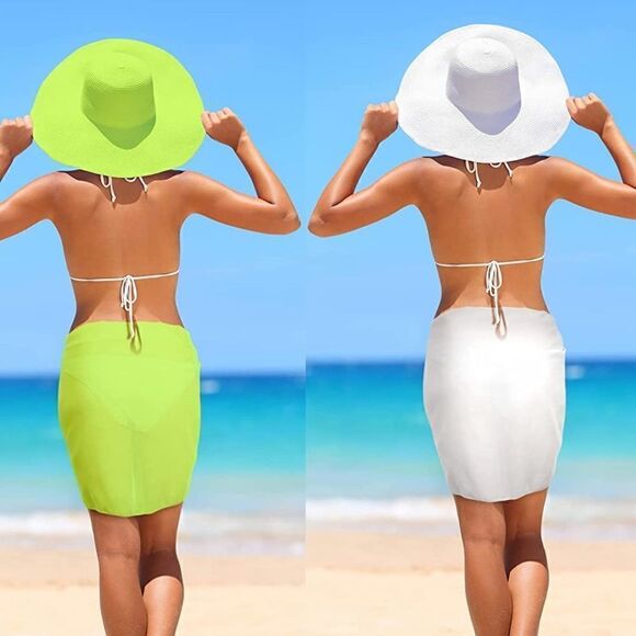 Set of 2 Beach Sarong Wraps - Picture 1 of 5